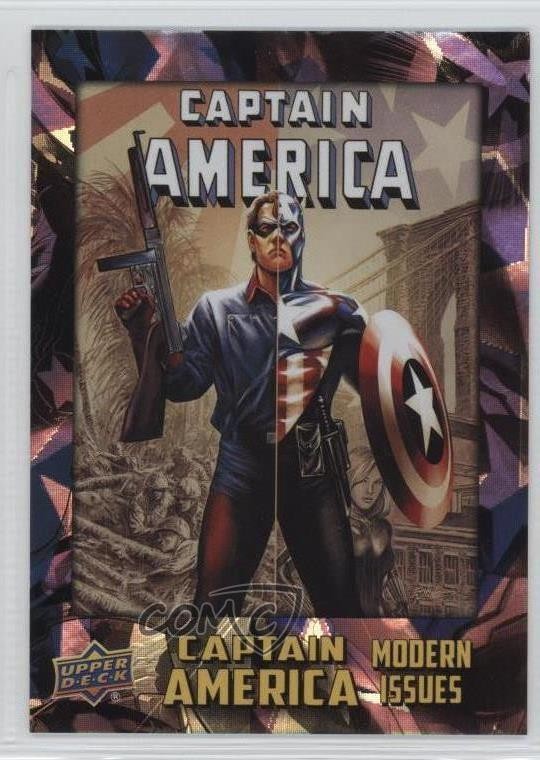 2016 Marvel 75th Anniversary White Foil 6/75 Captain America Vol 5 #43 0lu8
