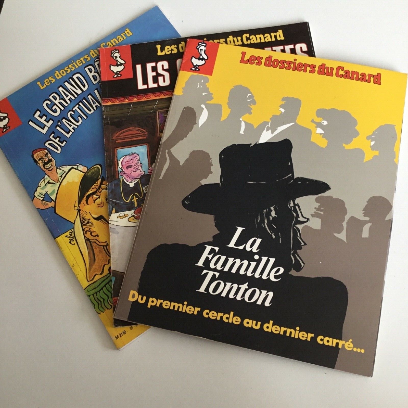 Les dossiers du canard - Lot de 3 - n° 37, 38, 41 - Irak, Église, Famille Tonton
