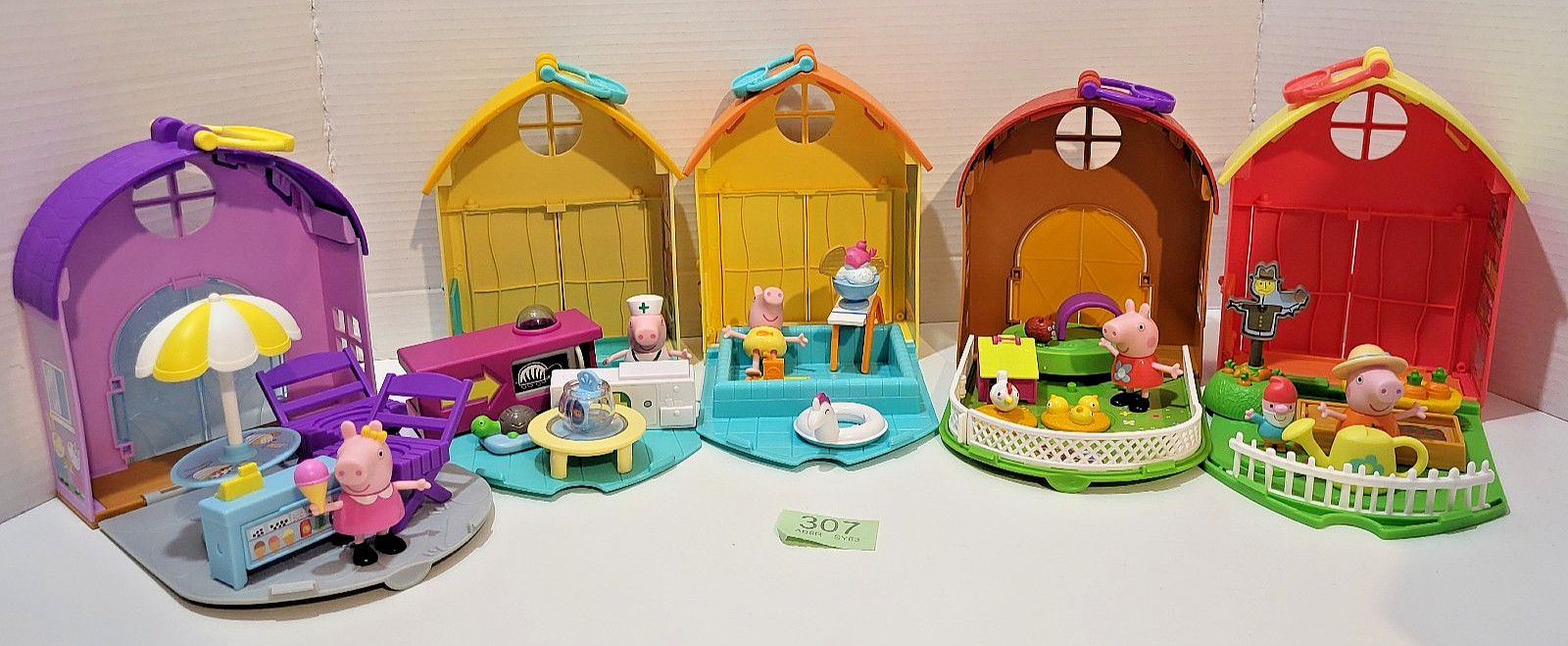 Peppa Pig Take Along Carry Cases with Figures & Accessories Bundle 307