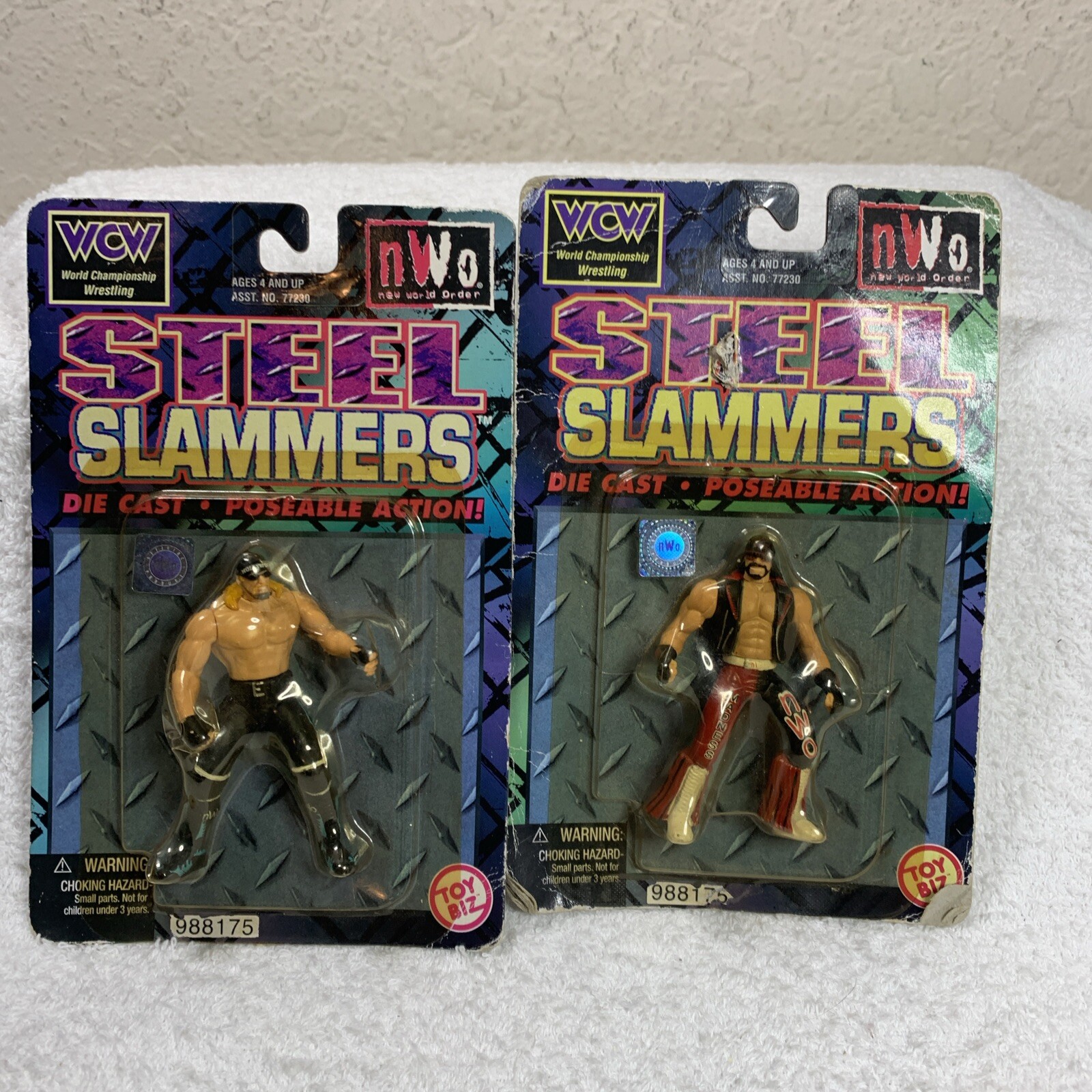 Modellino Hollywood Hulk Hogan & Macho Man STEEL SLAMMERS Diecast Wrestling