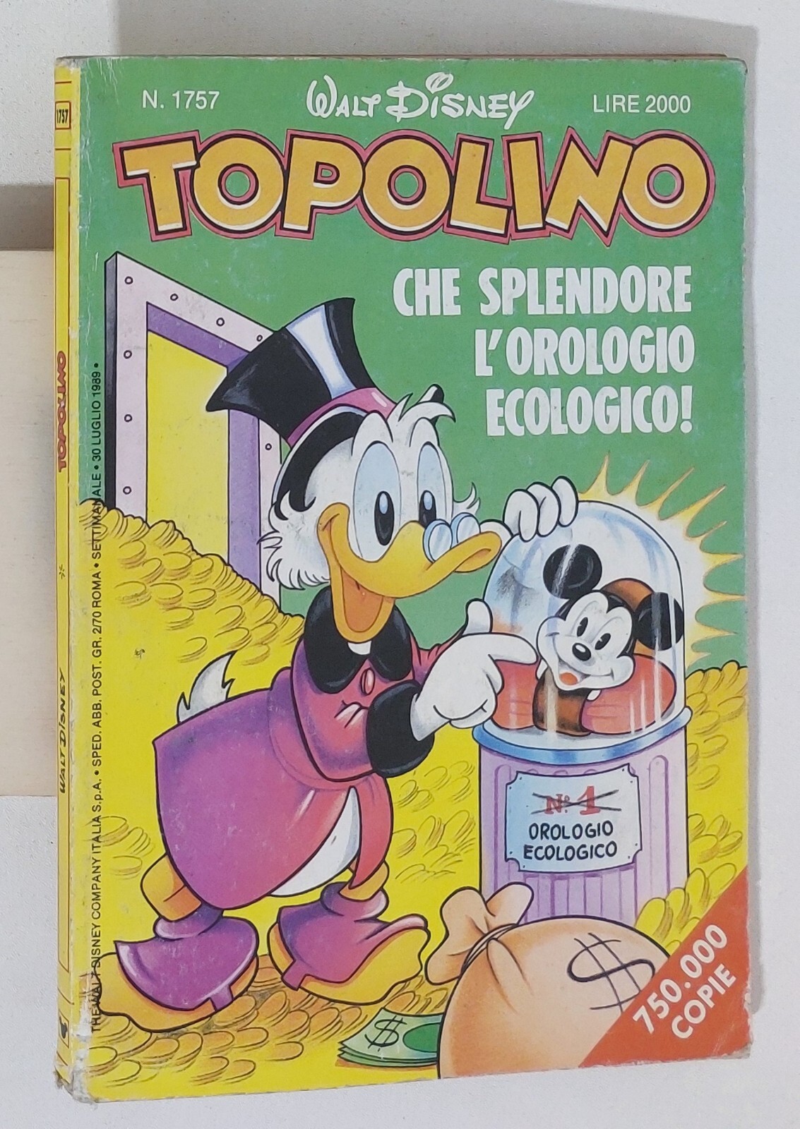 65158 TOPOLINO libretto n. 1757 - Disney 1989