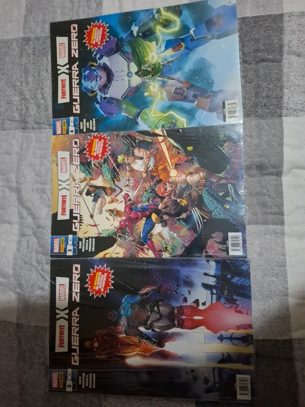 Lotto 3 fumetti fortnite x marvel guerra zero n2 3 4 sigillati