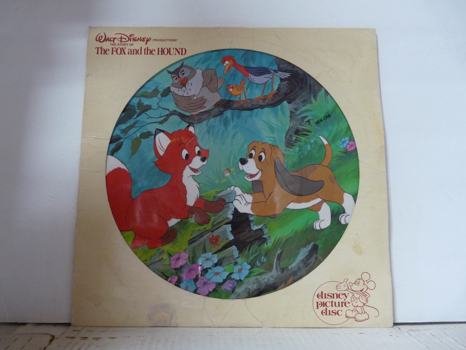 "The Fox And The Hound" PICTURE DISC LP FROM 1981 1ST PRESS      %