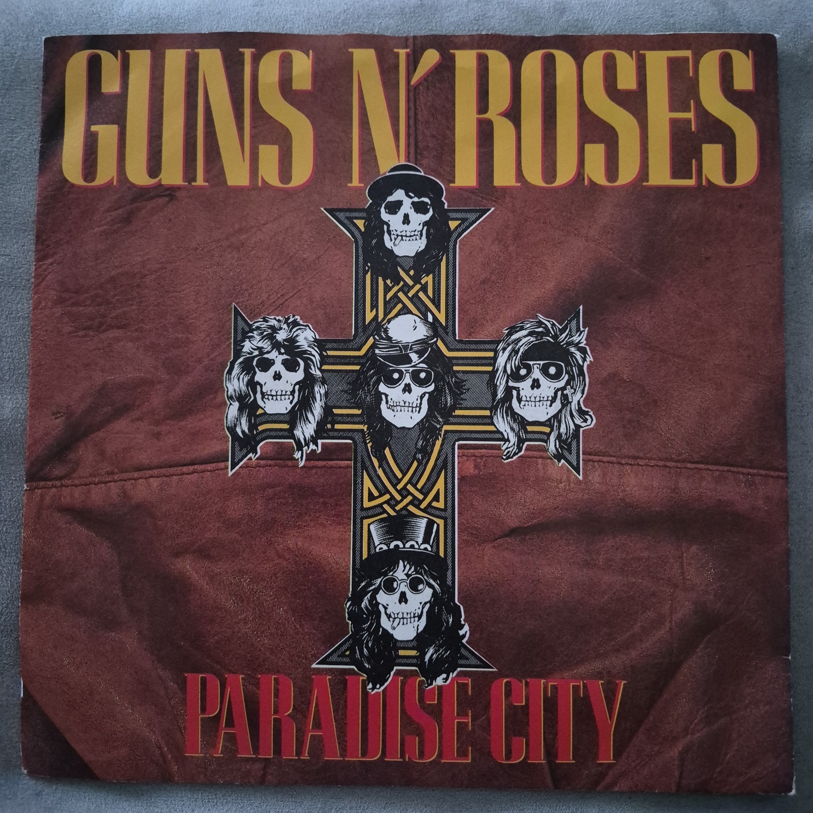 Guns N Roses Paradise City 7 Vinyl Record 1989, Geffen NM/VG