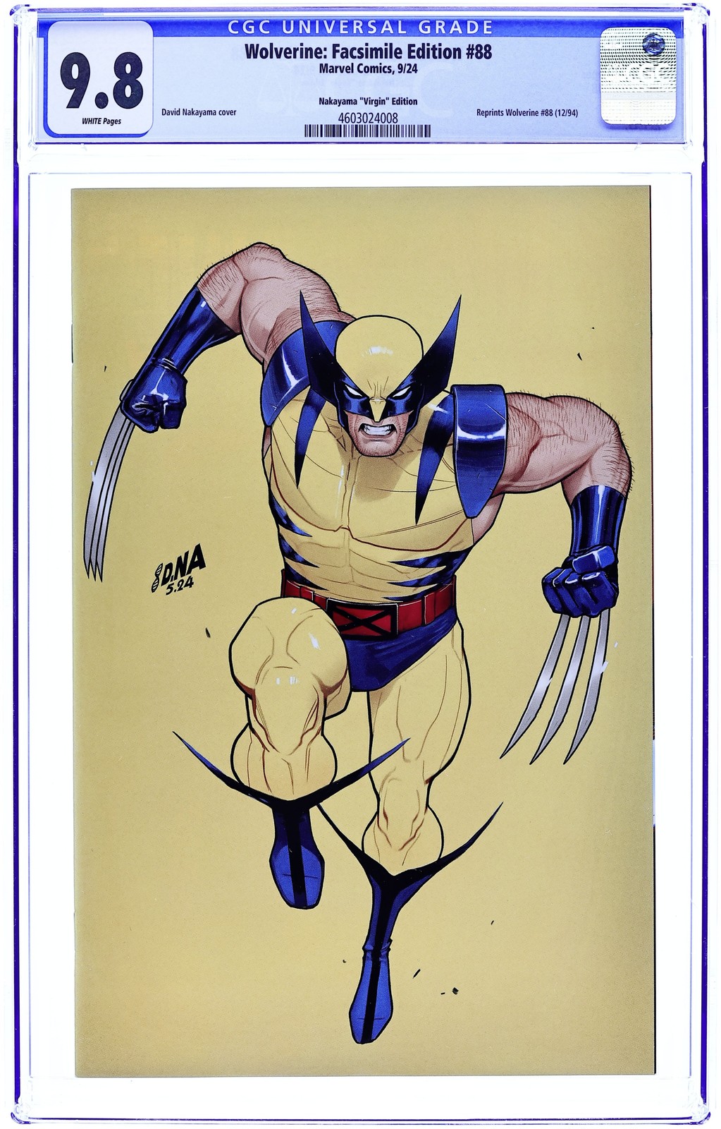 Wolverine Facsimile Edition #88ILLUMINATI.B CGC 9.8 2024 4603024008