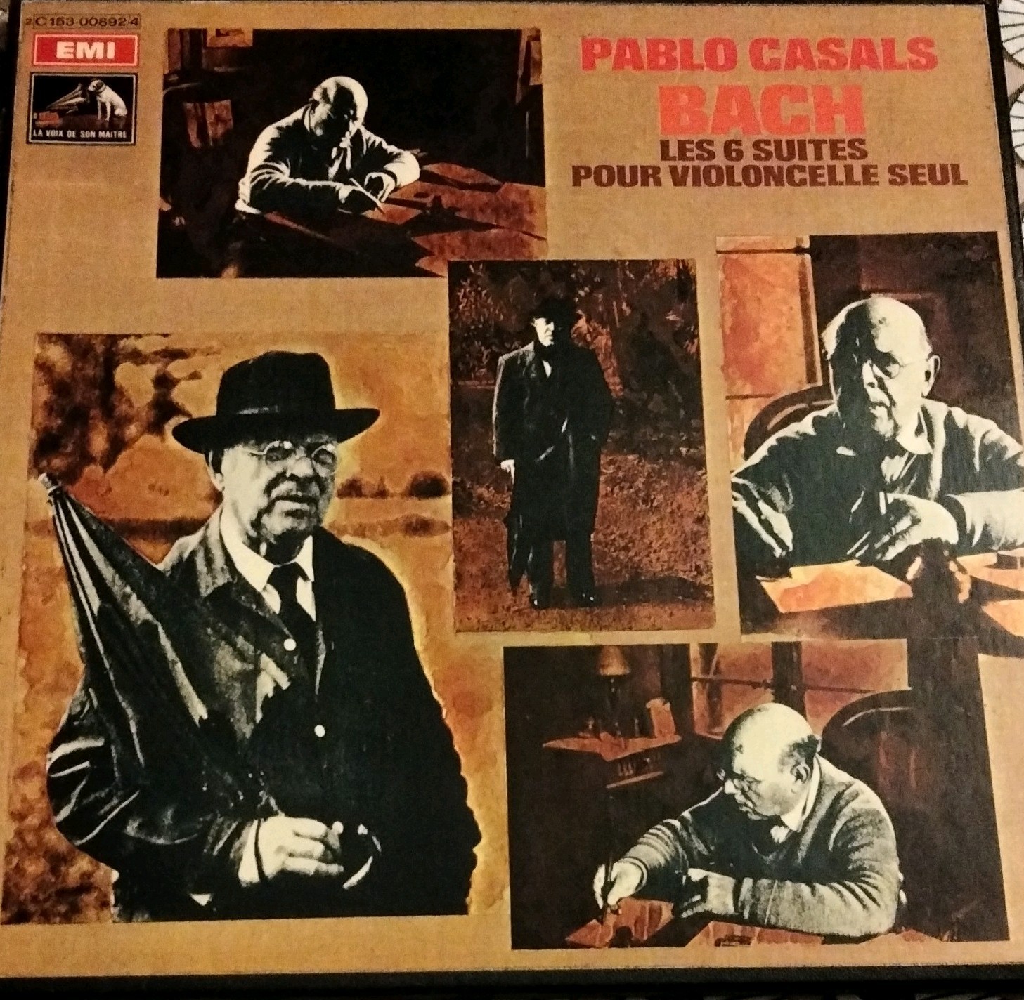 Pablo Casals Bach Les 6 Suites pour violoncelle seul LP coffret EMI Voix de son 