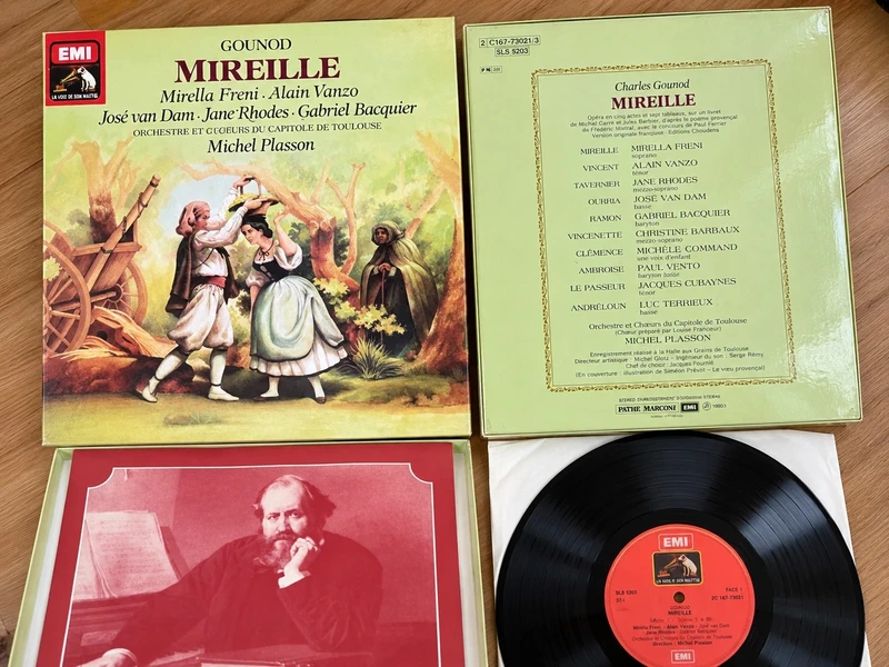 Coffret vinyle Gounod Mireille – Mirella Freni – Michel Plasson – EMI