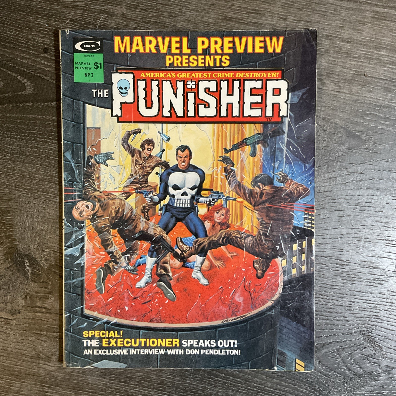 Marvel Preview #2 (Marvel Comics June 1975) Origin of Punisher