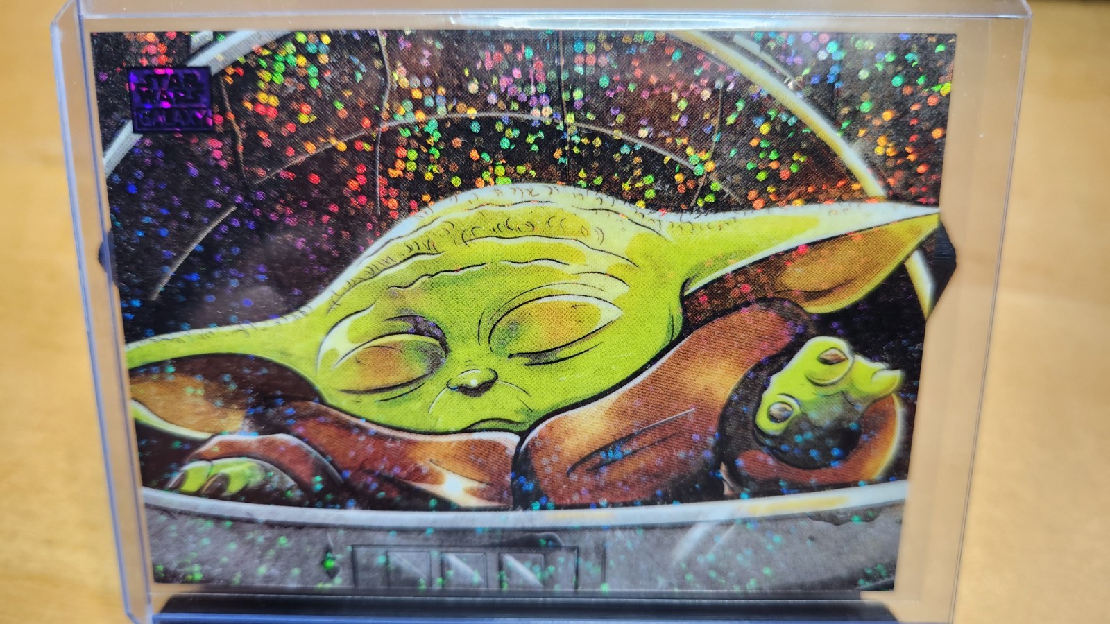 2026 Star Wars Topps Chrome Galaxy Grogu SP Purple Speckle Refractor @49