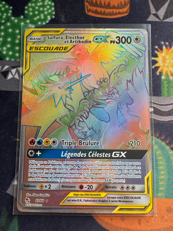 Sulfura, Électhor et Artikodin GX Escouade Rainbow 69/68 – Pokémon