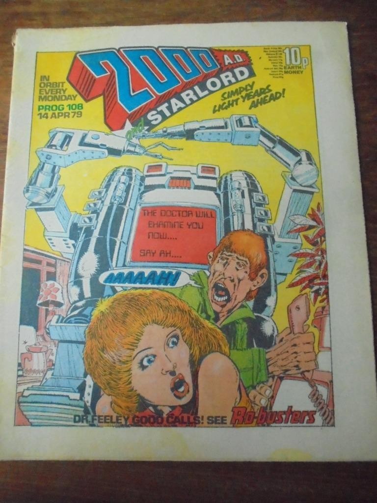 2000AD featuring JUDGE DREDD, prog 108 (14th April 1979) - VERY GOOD cond