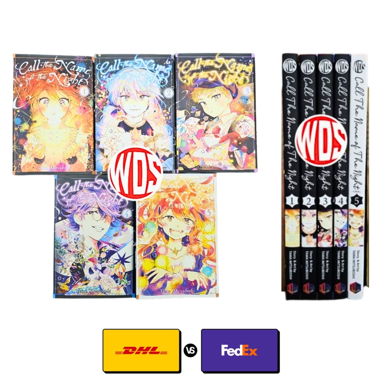 Chiama il nome della notte set completo vol. 1-5 manga versione inglese fumetto