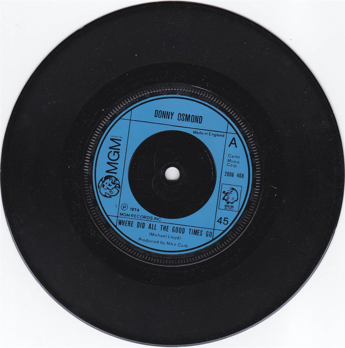 Donny Osmond - Where Did All The Good Times Go (UK) ++ used ++