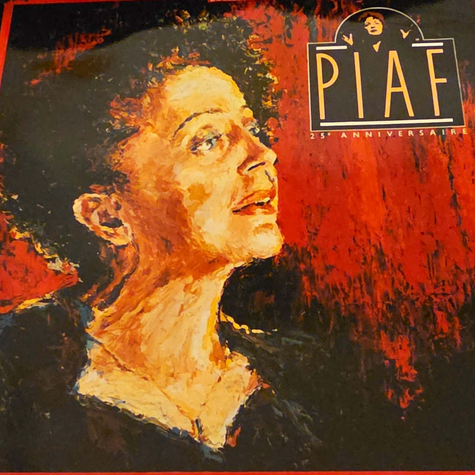 Édith Piaf Piaf 25e Anniversaire Anniversary Edition Vinyl LP 12" EMI 7905551