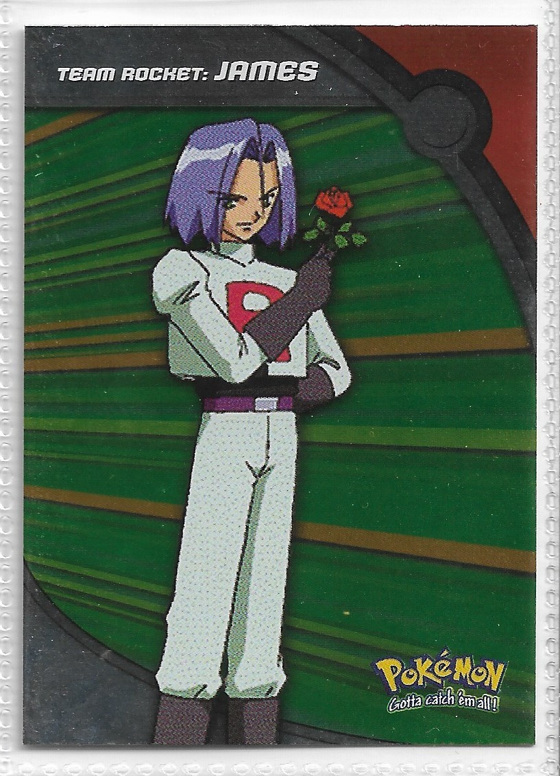 HOLO 2000 James TeamRocket Topps Pokémon TV Animation Series 2 Blue Logo Foil US