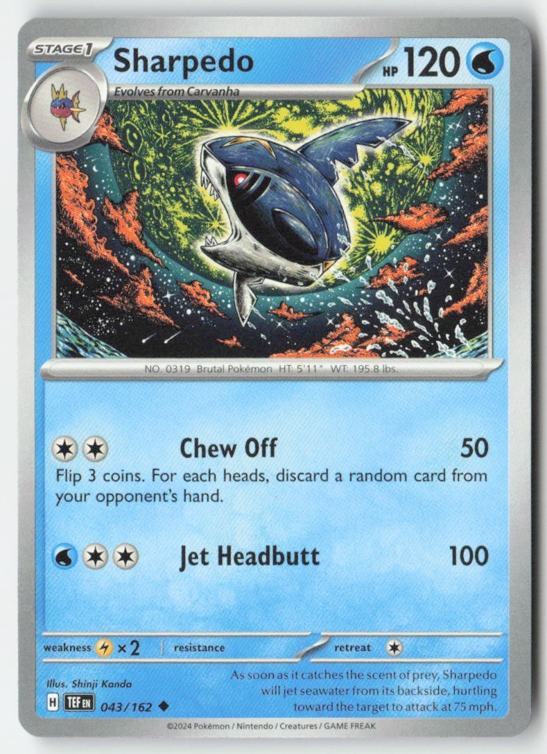 Pokemon - Sharpedo #043/162 Regular - Temporal Forces