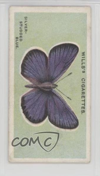 1927 Wills British Butterflies Tabacco borchiato argento blu #10 0w8f
