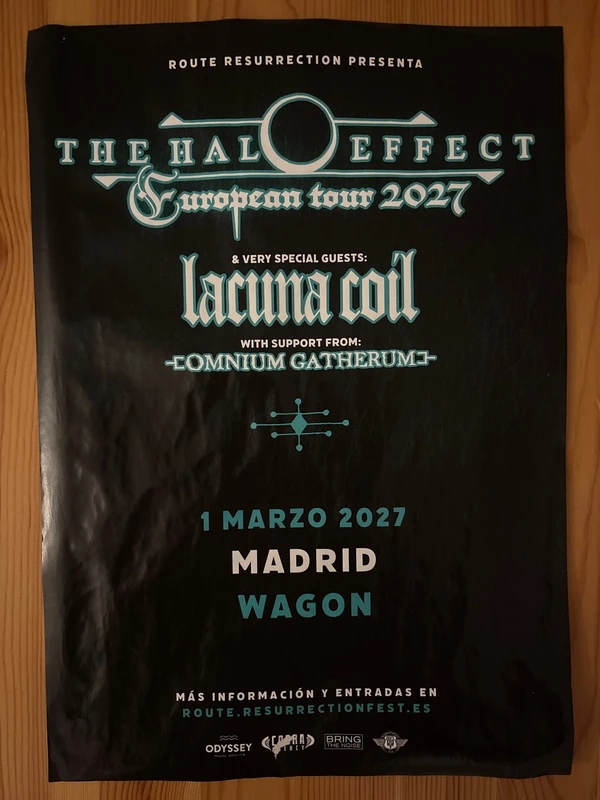 Poster The Halo Effect Lacuna Coil Omnium Gatherum