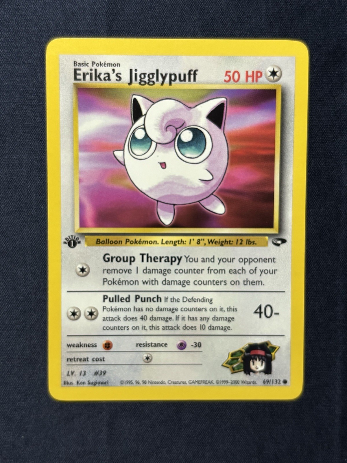 Erika’s Jigglypuff #69 1st Ed Gym Challenge LP+/NM 🎈🎈 100 PALLONCINI PUFF 🎈🎈