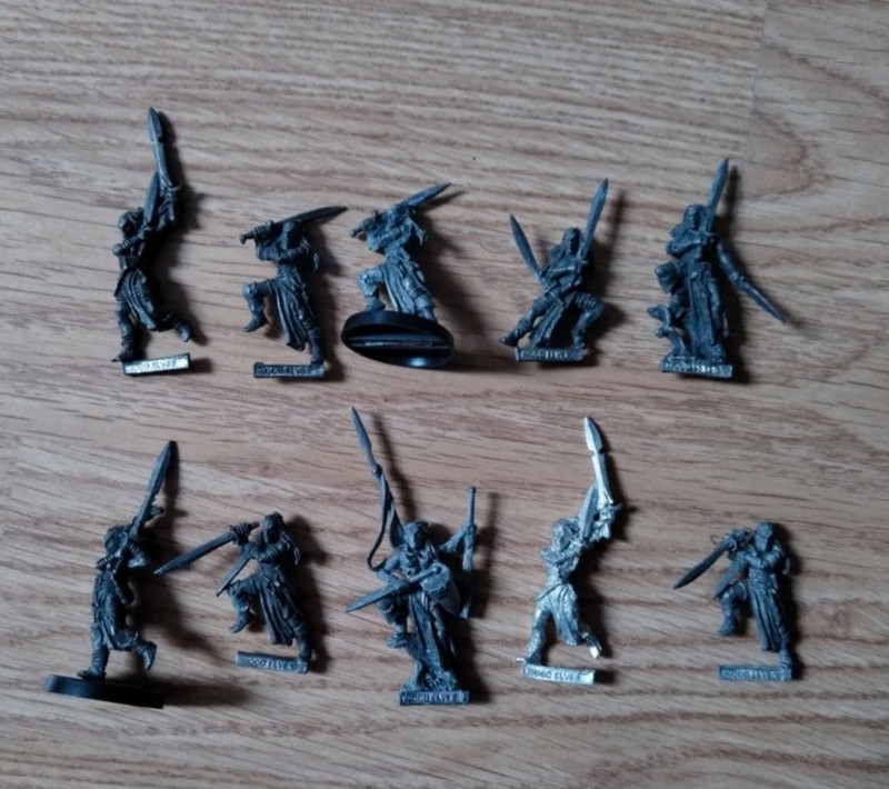 Warhammer old world 10 danseurs de guerre elfes sylvains métal