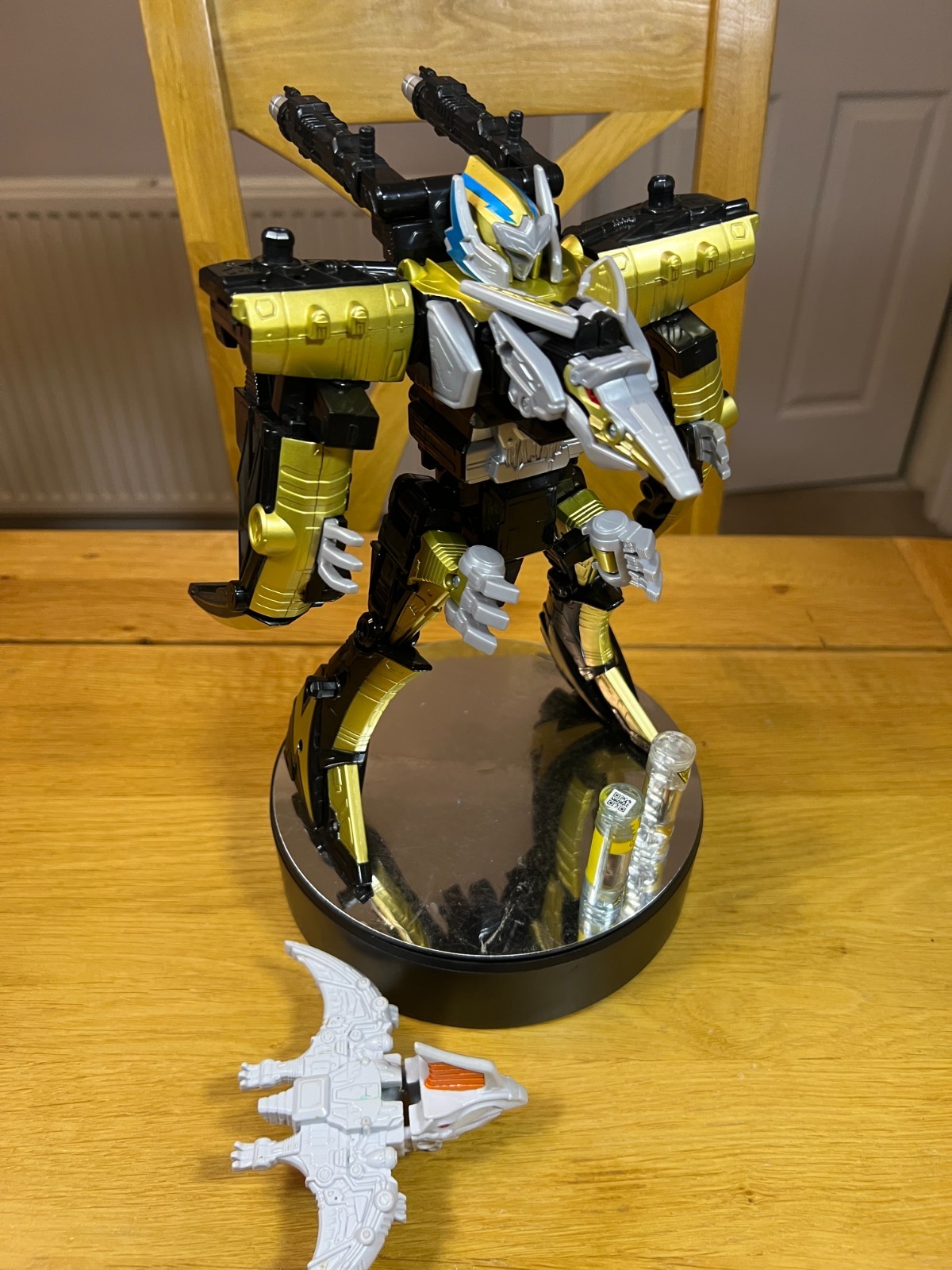 Power Rangers Dino Charge Dx Ptera Megazord +2 chargers   £249 used on Amazon