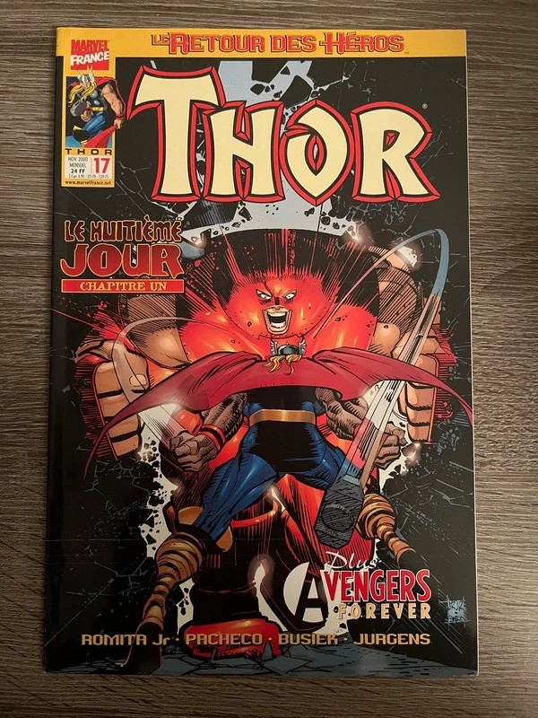Comic Book Thor N°17 VF (Le Huitième Jour - Romita Jr)