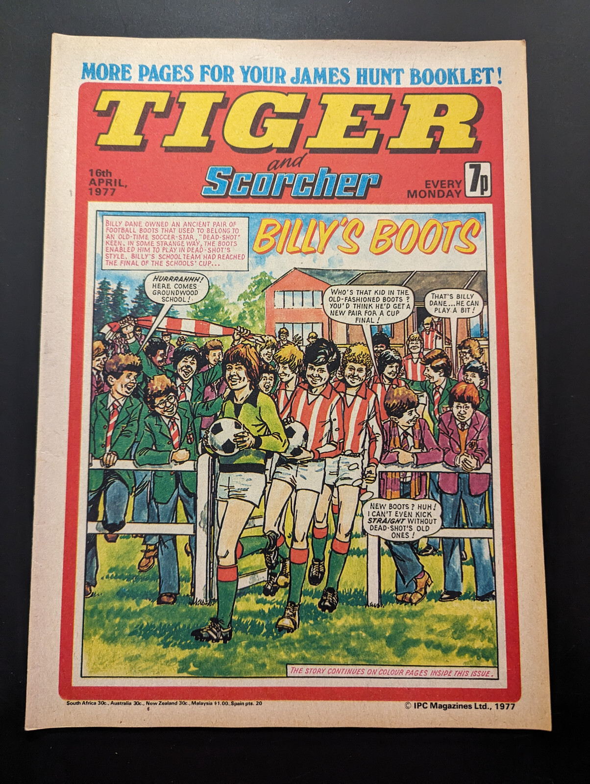 Tiger and Scorcher Comic 16th April 1977.