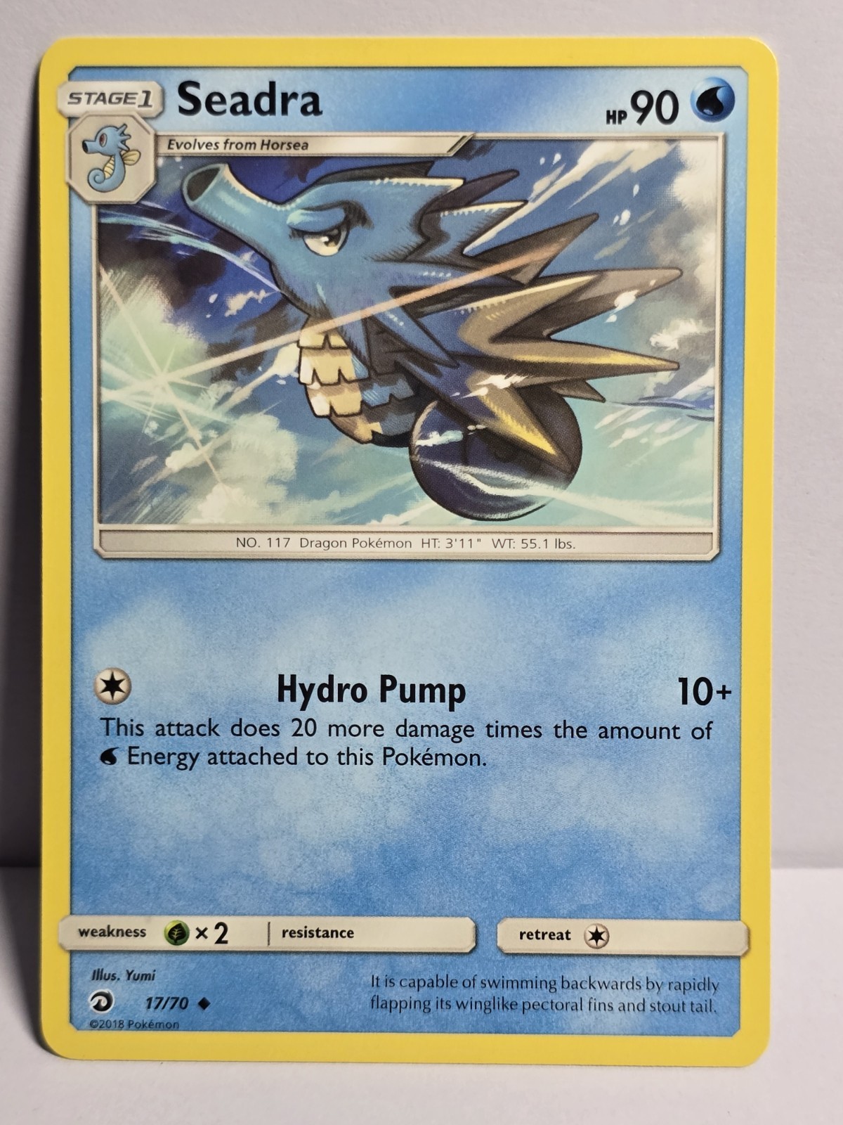 Seadra 17/70 Dragon Majesty quasi nuovo/m Pokemon