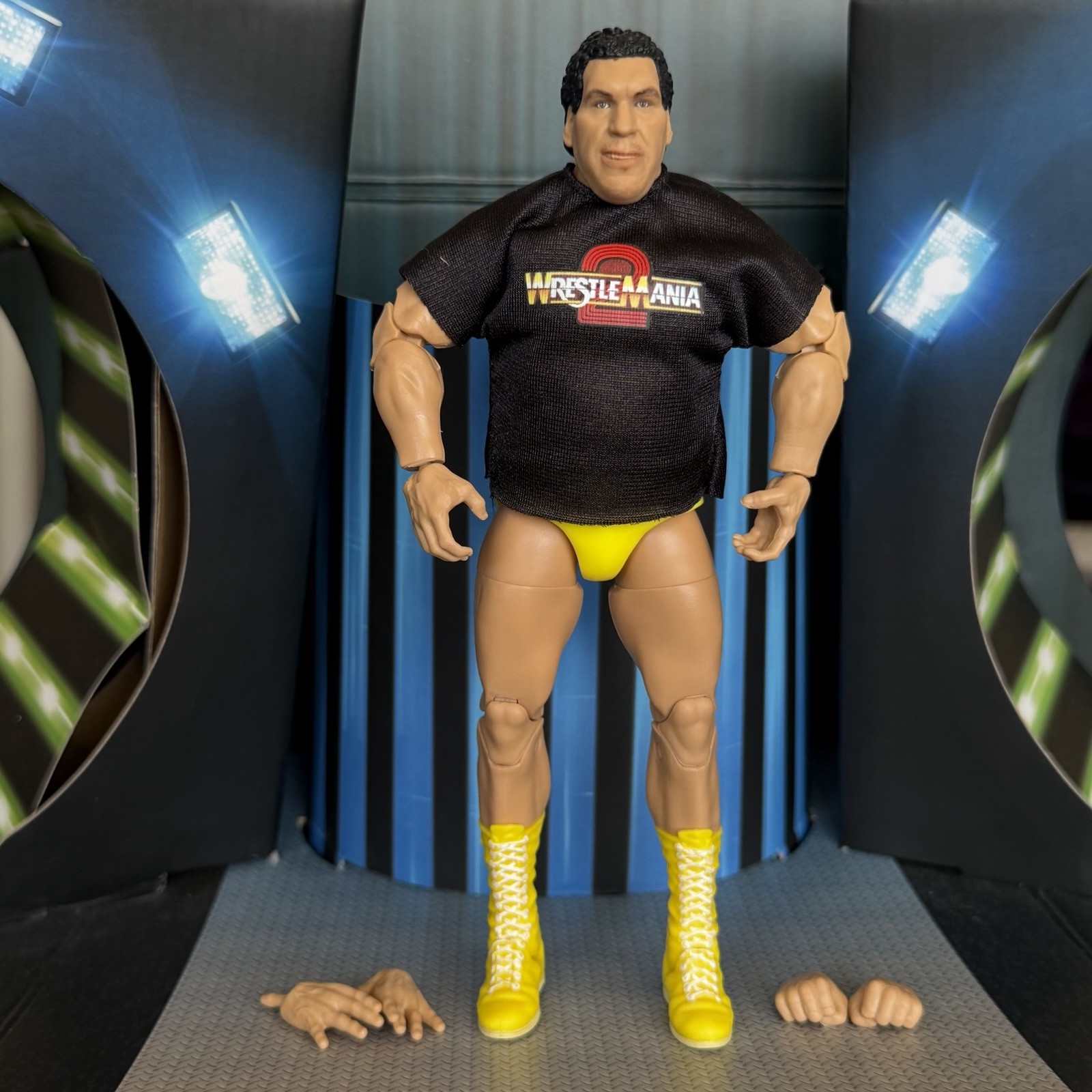 WWE Legends Elite Collection Series 21 ANDRE THE GIGANTE Yellow Wrestlemania 2