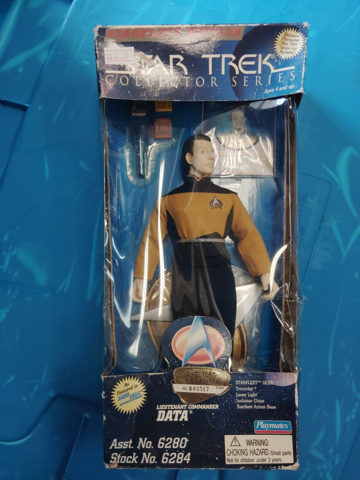 Lt. Cmdr. Data Star Trek Collector Series Starfleet Edition #6284 No.002379 NEW