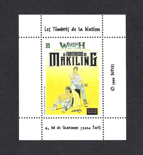 FRANCQ - LARGO WINCH (TIMBRES DE LA NATION) NEUF / RARE