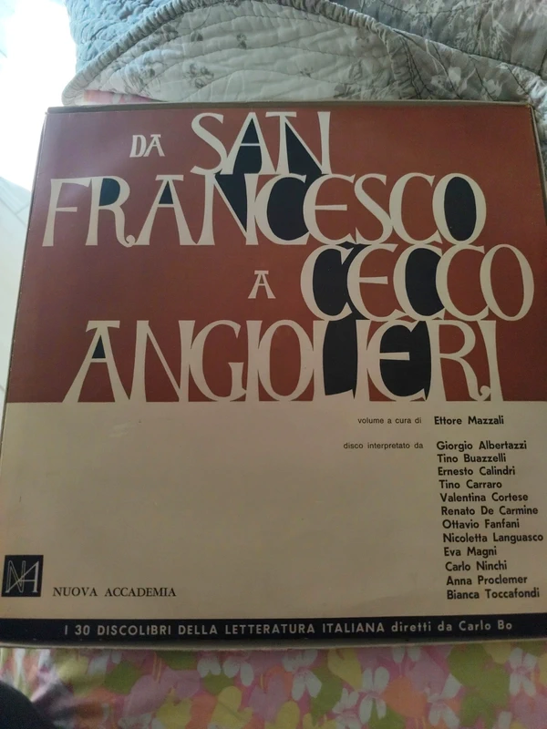 Cofanetto vinile più libri Da Sam Francesco a Vecco Angioleri