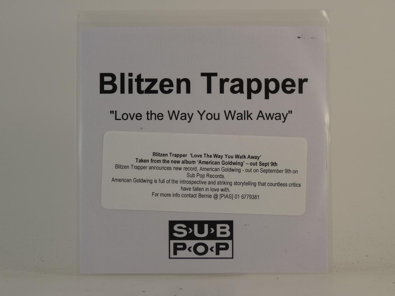 BLITZEN TRAPPER LOVE THE WAY YOU WALK AWAY (H1) 1 Track Promo CD Single includin