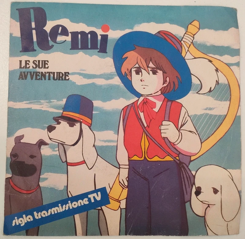 Vinile 45 giri sigla cartoni TV Remi le sue avventure! Perfetto!