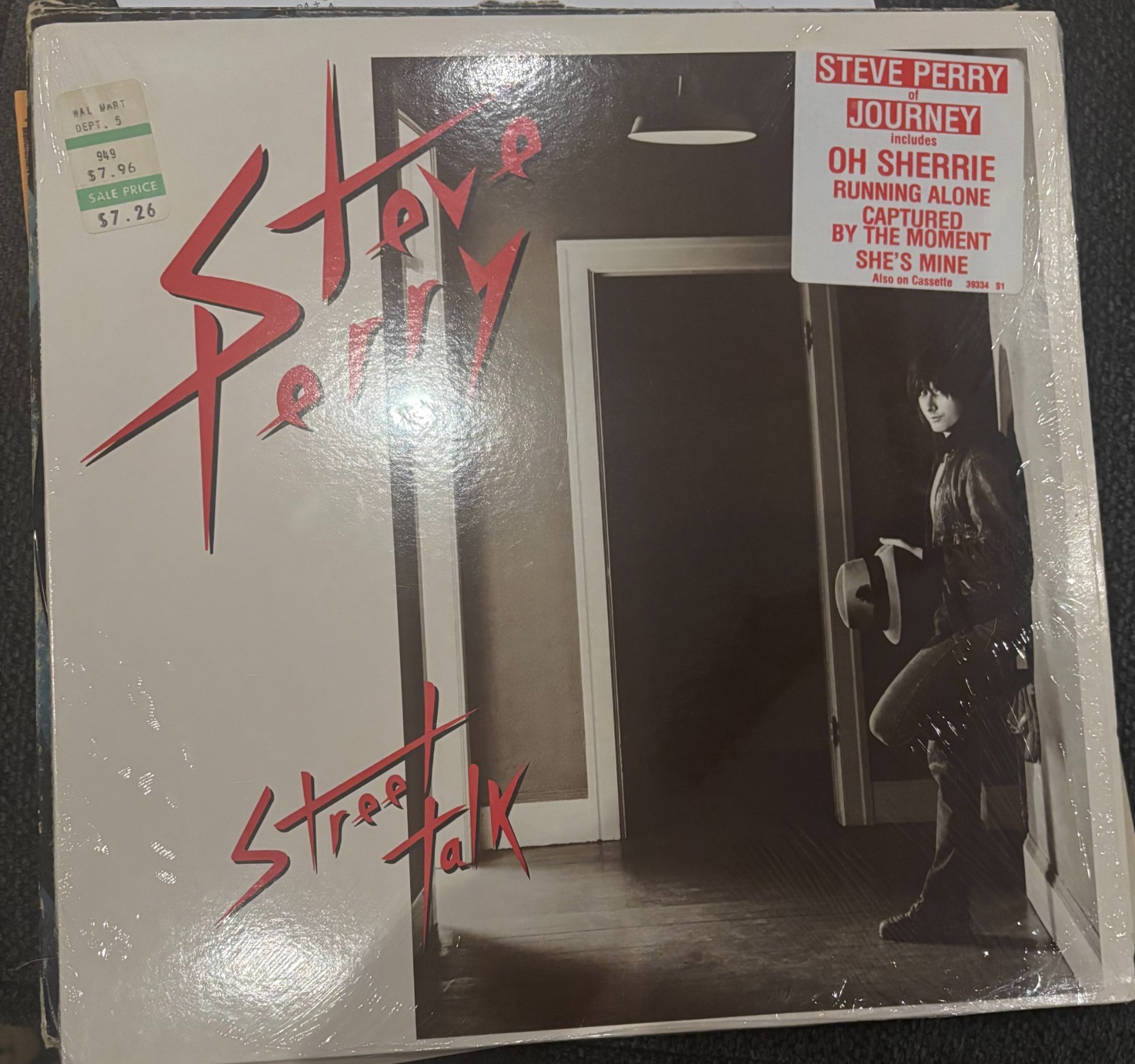 Steve Perry Street Talk Vinyl LP 1984 Columbia FC 39334 Journey Shrink Hype
