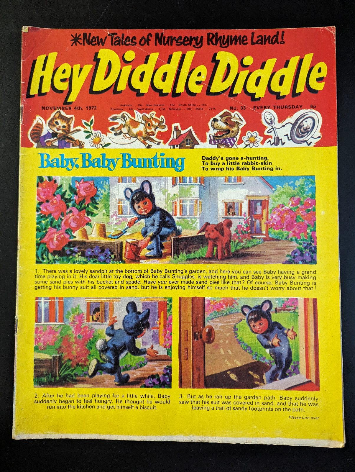 Hey Diddle Diddle Comic No 33, November 4th 1972, IPC Magazines 