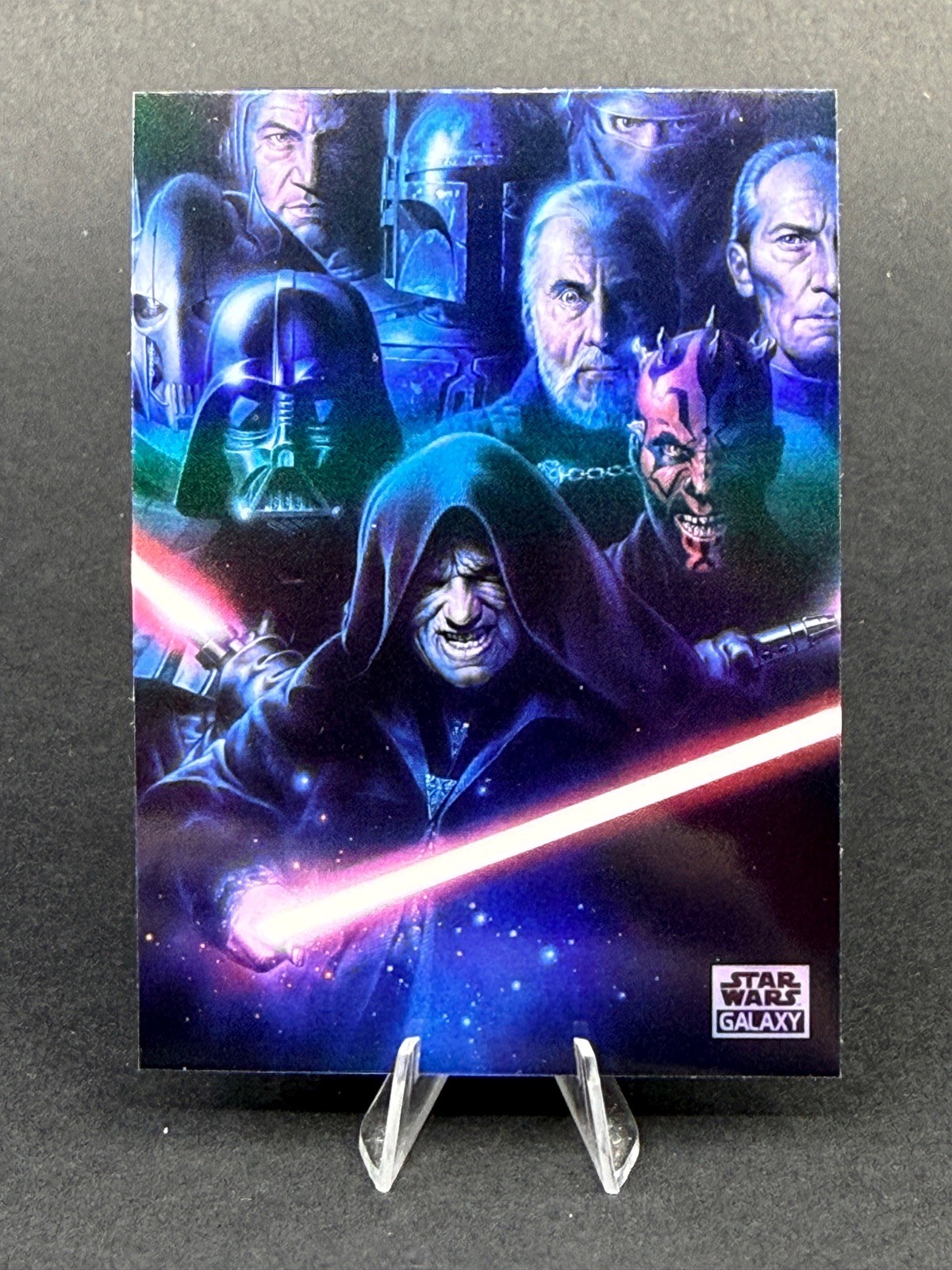 2025 Topps Star Wars Chrome Galaxy Shadow of Evil Refractor #95