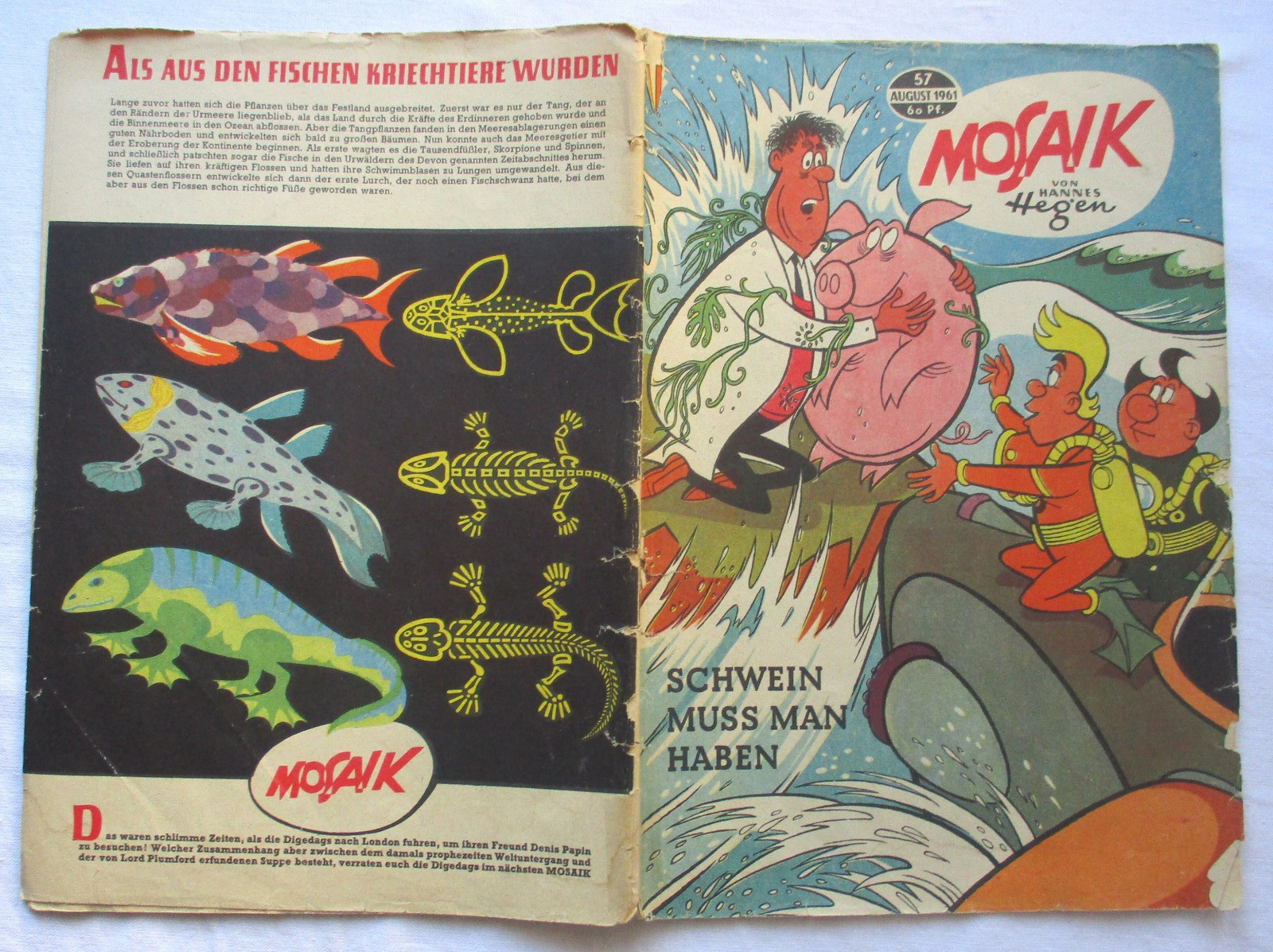 Mosaico di Hannes Hegen Digedag numero 57 del 1961 (175050)