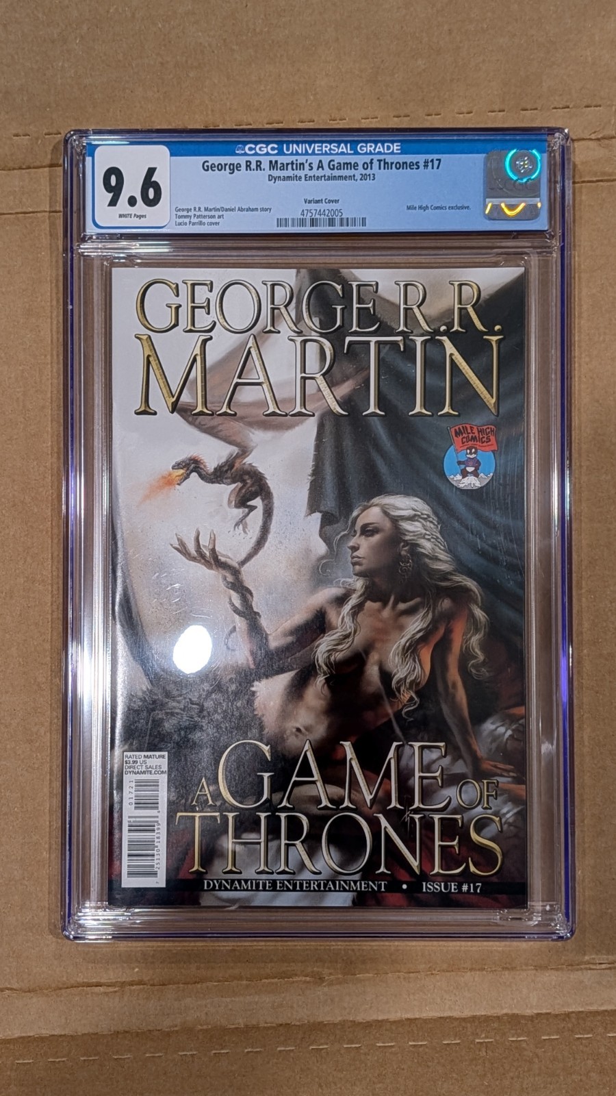 A Game of Thrones #17 Lucio Parrillo Daenerys Variant 2013 CGC 9.6