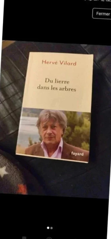 Livre Hervé Vilard "Du lierre dans les arbres"