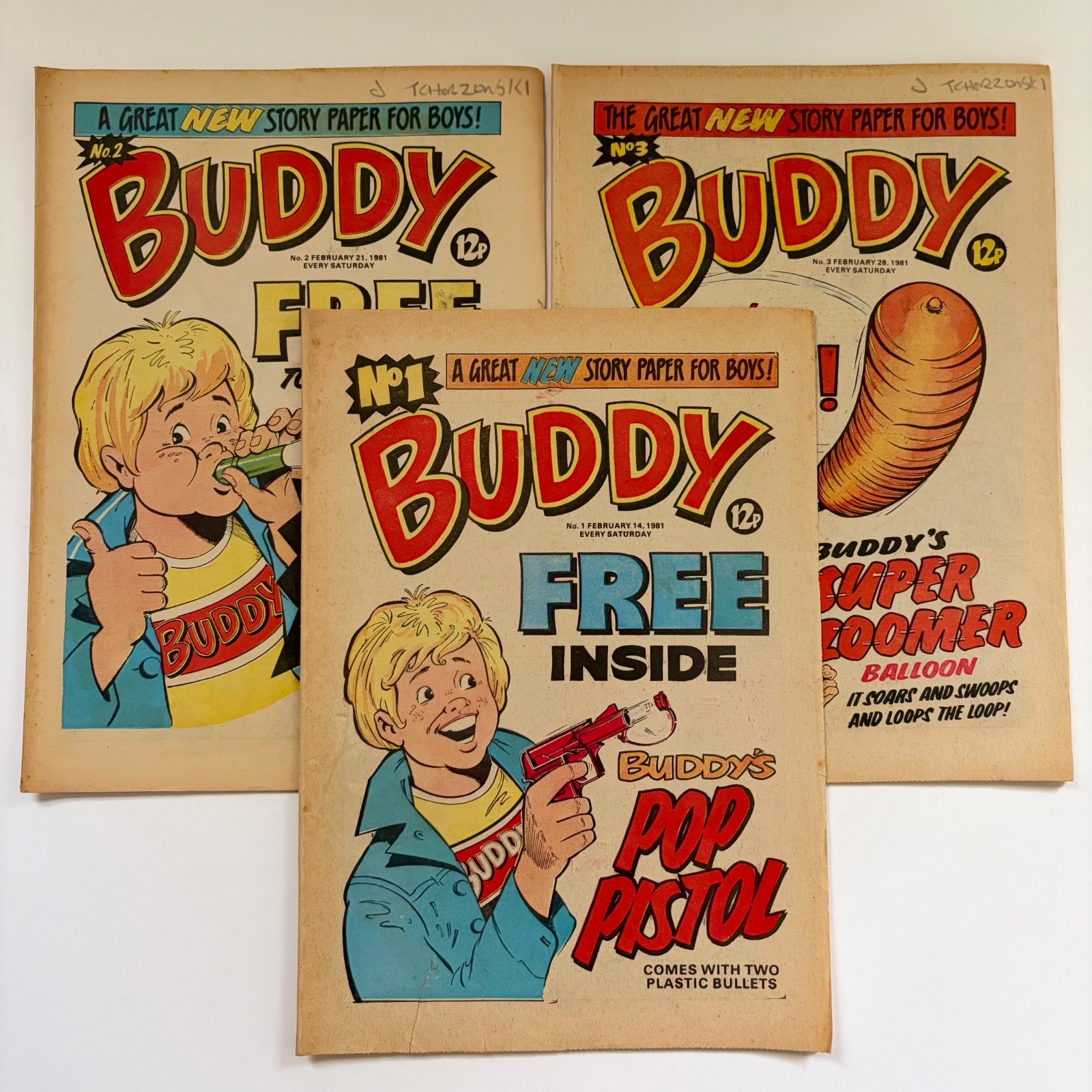 Buddy Comic - Issues 1, 2 and 3 - 1981 - D.C. Thomson - Sting