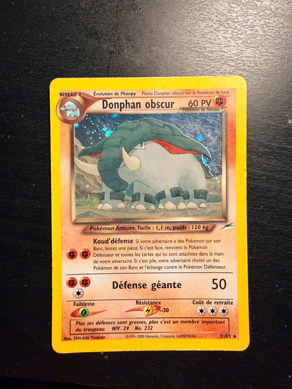 Donphan obscur 3/105.