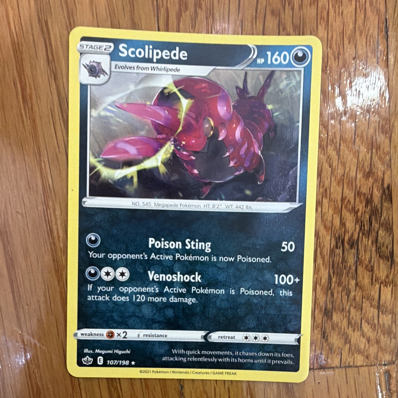 Scolipede 107/198 Swsh06: Sword & Shield - Chilling Reign Regular