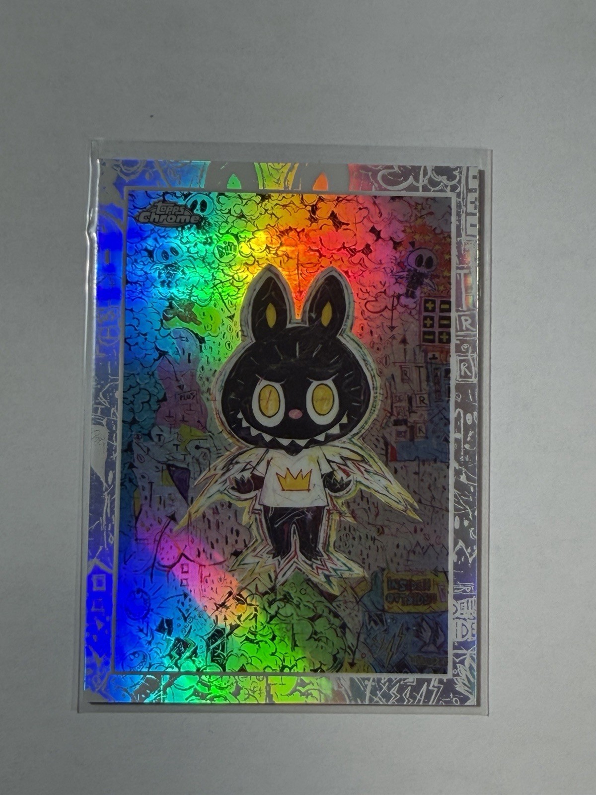 2025 Topps Chrome Labubu PLUSMINUTES 02  Refractor Kasing Lung