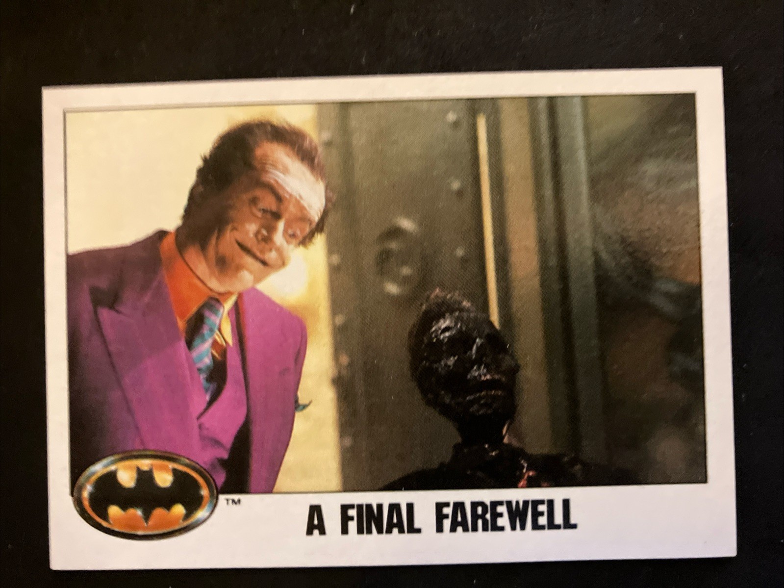 1989 Topps Batman Movie Trading Card #52 Un addio finale
