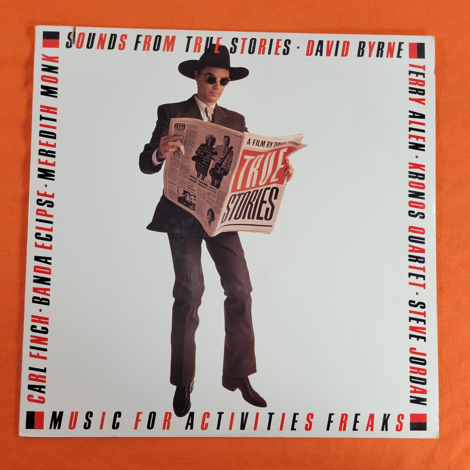 David Byrne Sounds From True Stories Vinyl Record LP 1986 Sire Records Music