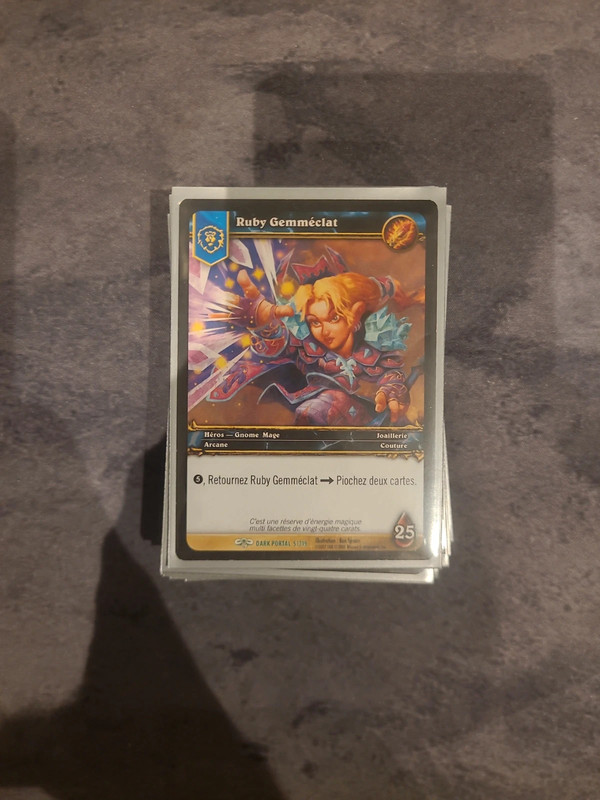 Lot de 32 cartes World of Warcraft TCG (WoW) Français -Collection Blizzard