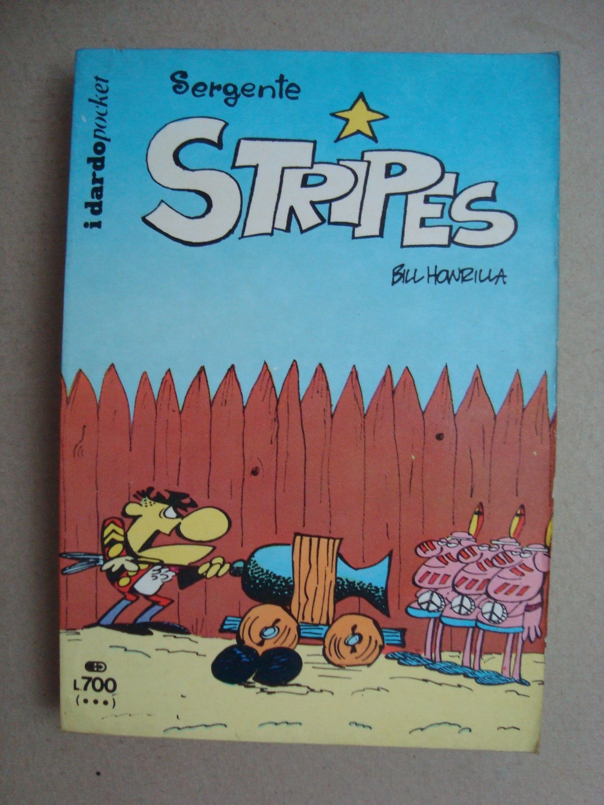 dardo pocket (i) n° 8 "sergente stripes" ed.dardo 1974