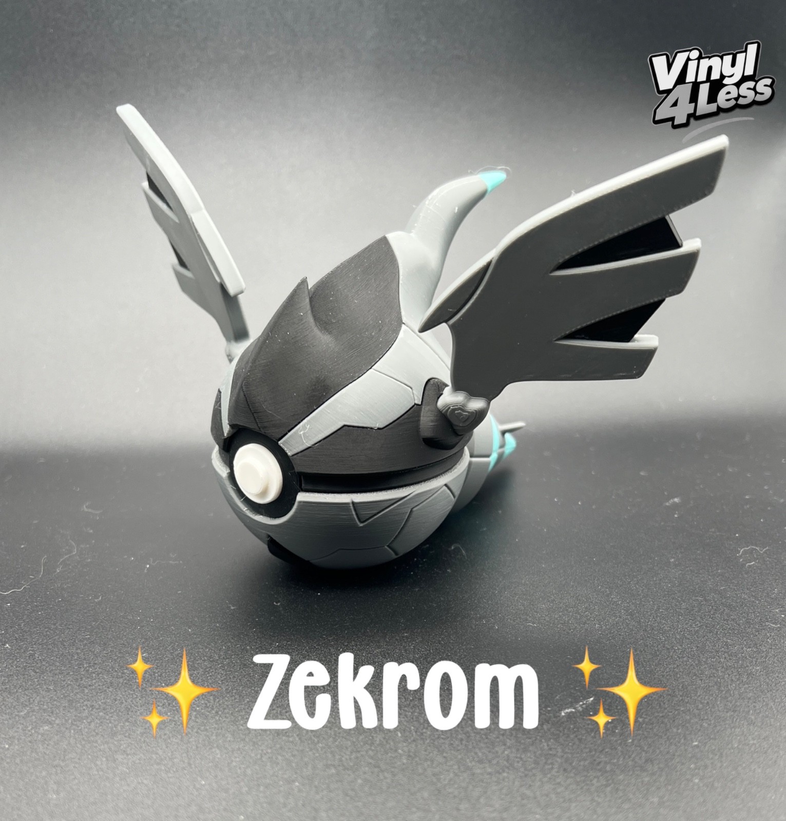 ZEKROM #0791 - Pokeball serie regalo da collezione stampata in 3D UK Nerd Geek Cosplay