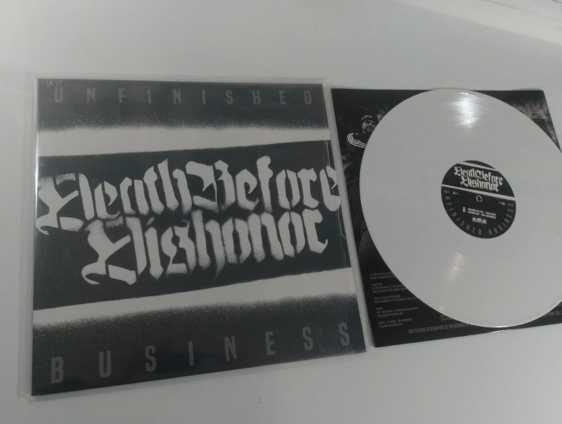 LP 33t Death before dishonor "unfinished business" hardcore métal beatdown oi